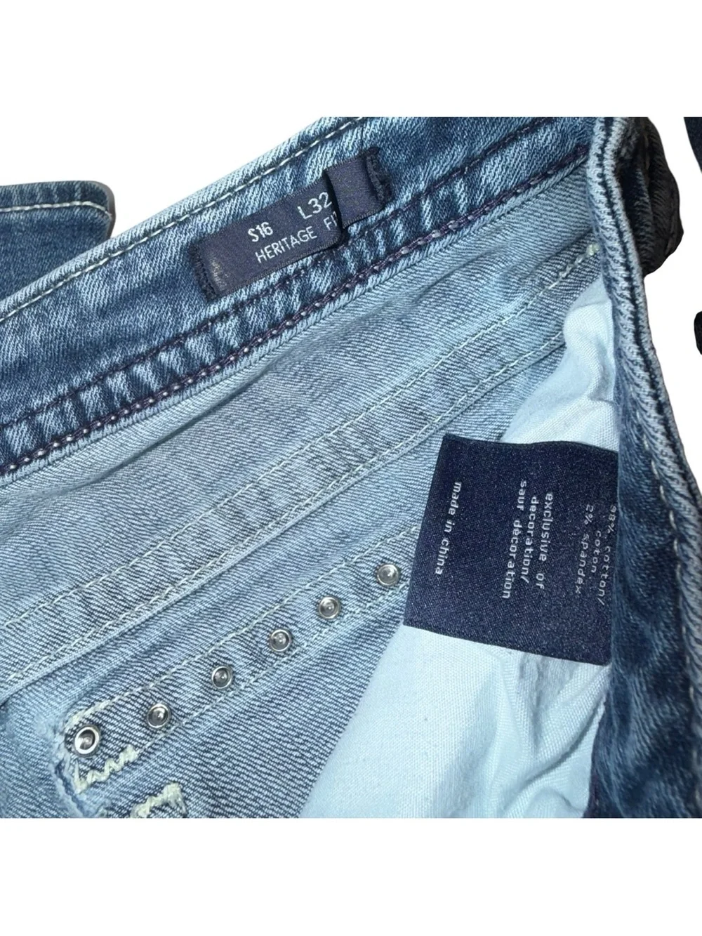 Vigoss Women's Blue Flare Jeans - Mid Wash Wide Leg